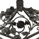 Wrought iron floor lamp, 170 cm, Art Deco work circa 1920
