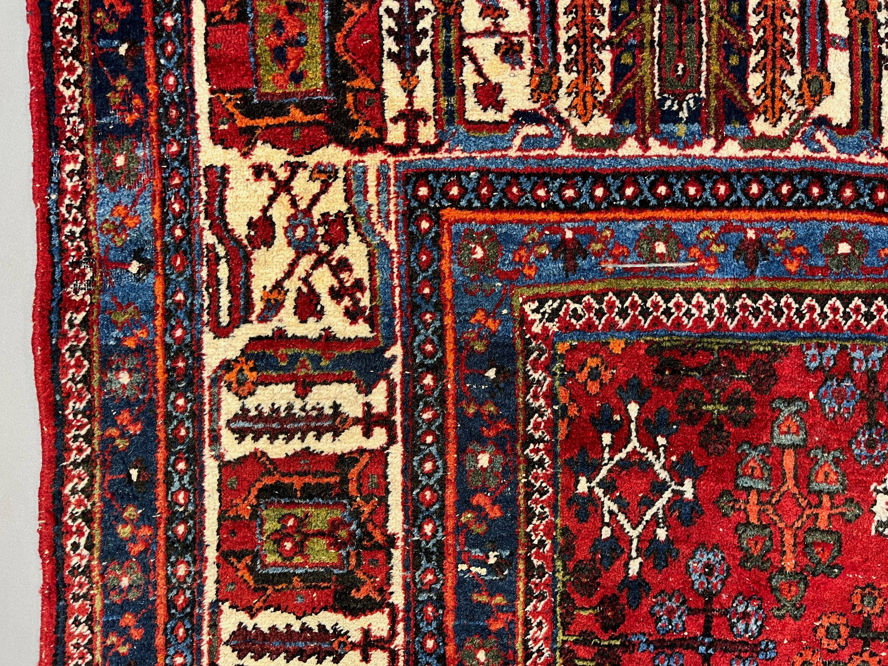 Vintage Persian Meymeh Rug, Wool Oriental HandMade Rug 328x236 cm