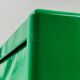 Tabouret coffre Space Age vert Olaf Von Bohr pour Gedy Italie années 60