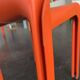 Chaise "Selene" orange par Vico Magistretti / Artemide