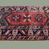 Vintage Turkish Tribal Rug veg dye 220x132 cm Turkish Carpet Red, Blue, Green