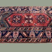 Vintage Turkish Tribal Rug veg dye 220x132 cm Turkish Carpet Red, Blue, Green