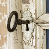 Antique cupboard vitrine