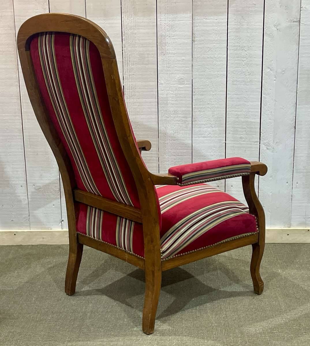 Late 19th century Voltaire armchair in beech