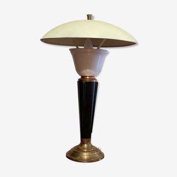 Lampe Jumo art deco bakelite et metal table lamp