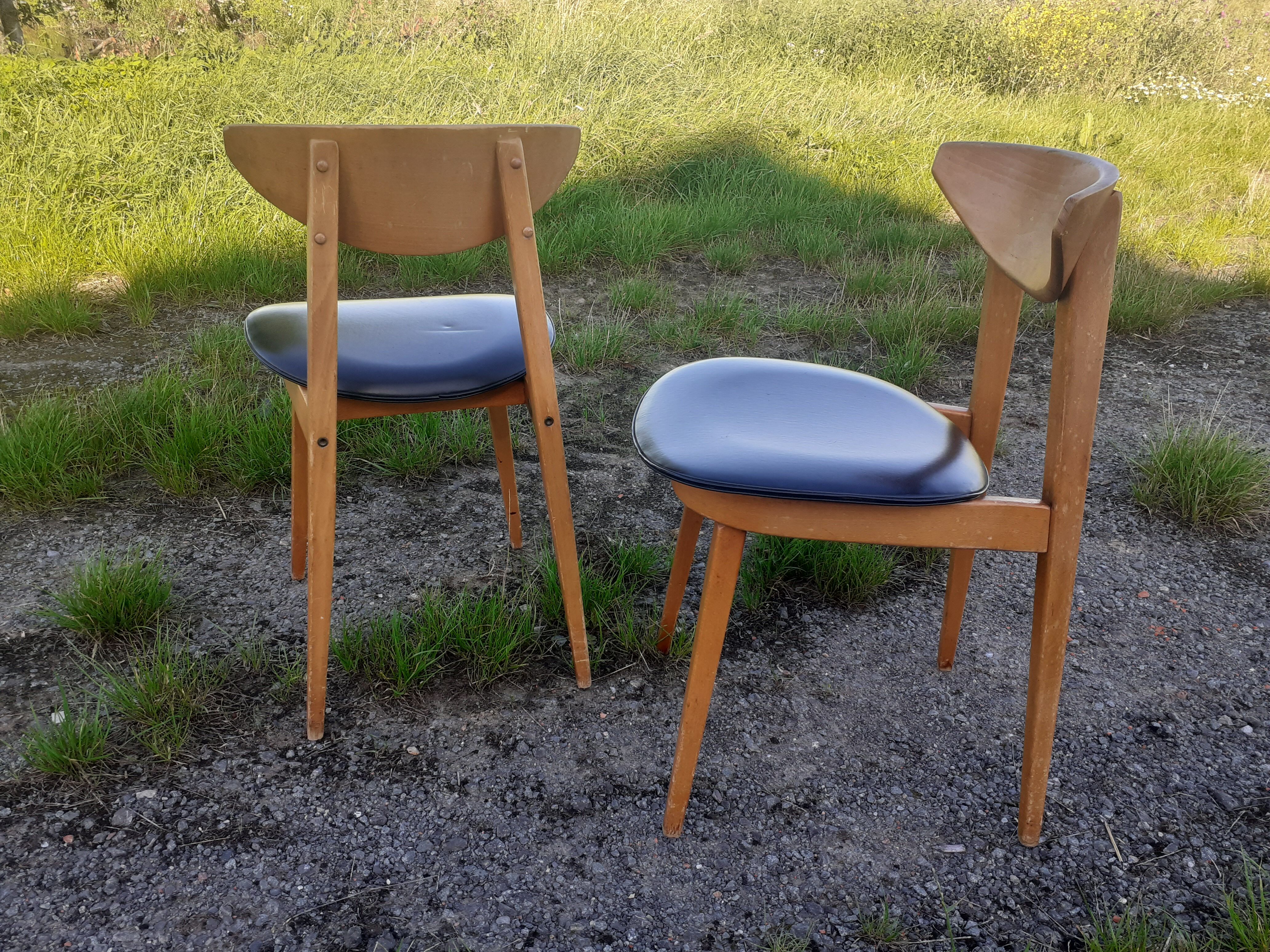 Paire de chaises vintage