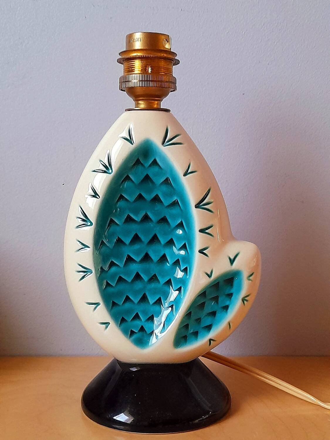 Cactus lamp in earthenware 1960