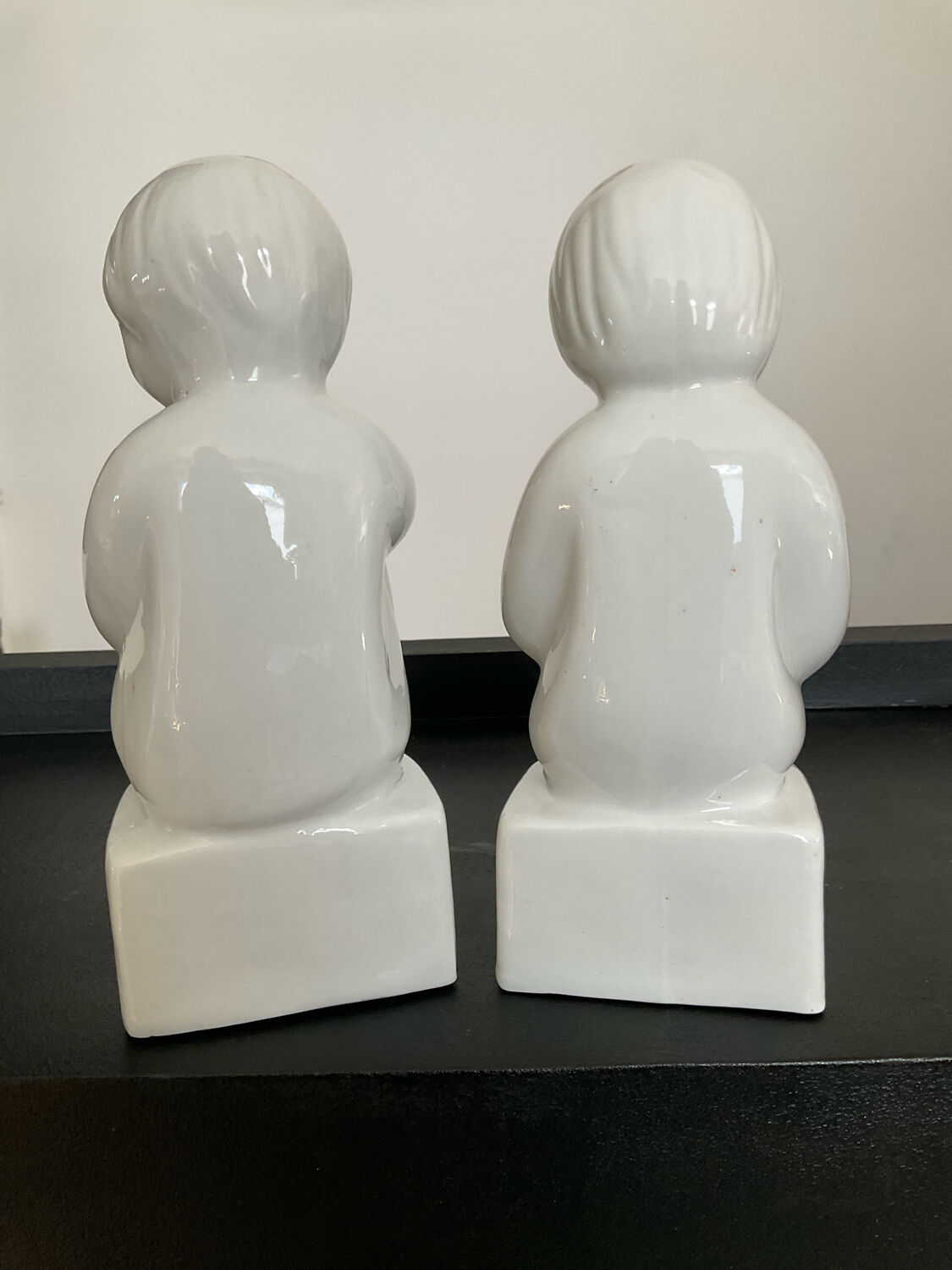 Pair of vintage ceramic bookends 70s-80s
