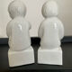 Pair of vintage ceramic bookends 70s-80s