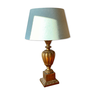 Gilded wooden lamp