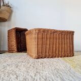 Pair of wicker baskets - wicker planters