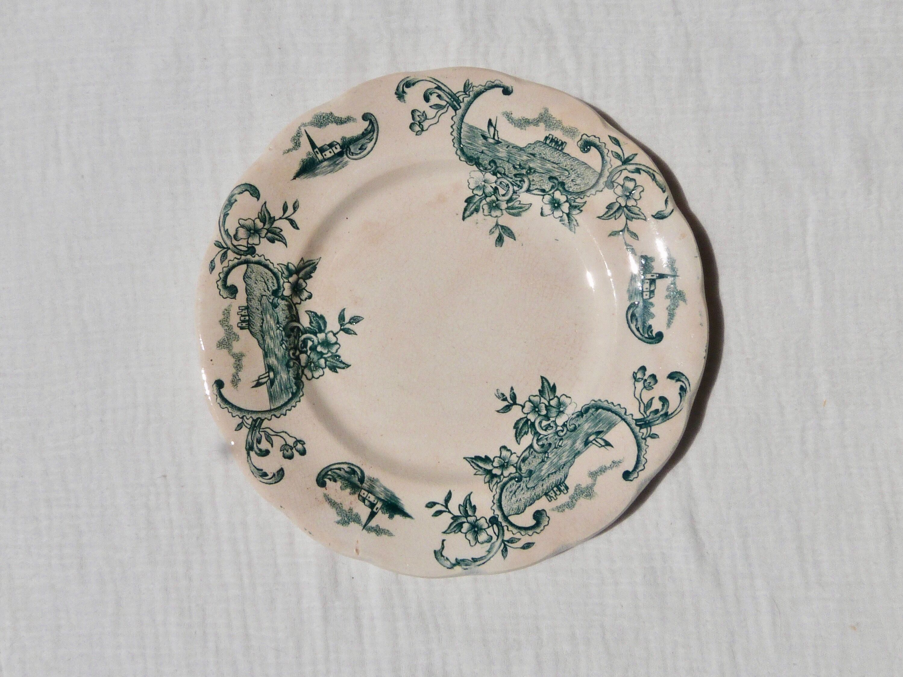 Set of 4 dessert plates Terre de Fer