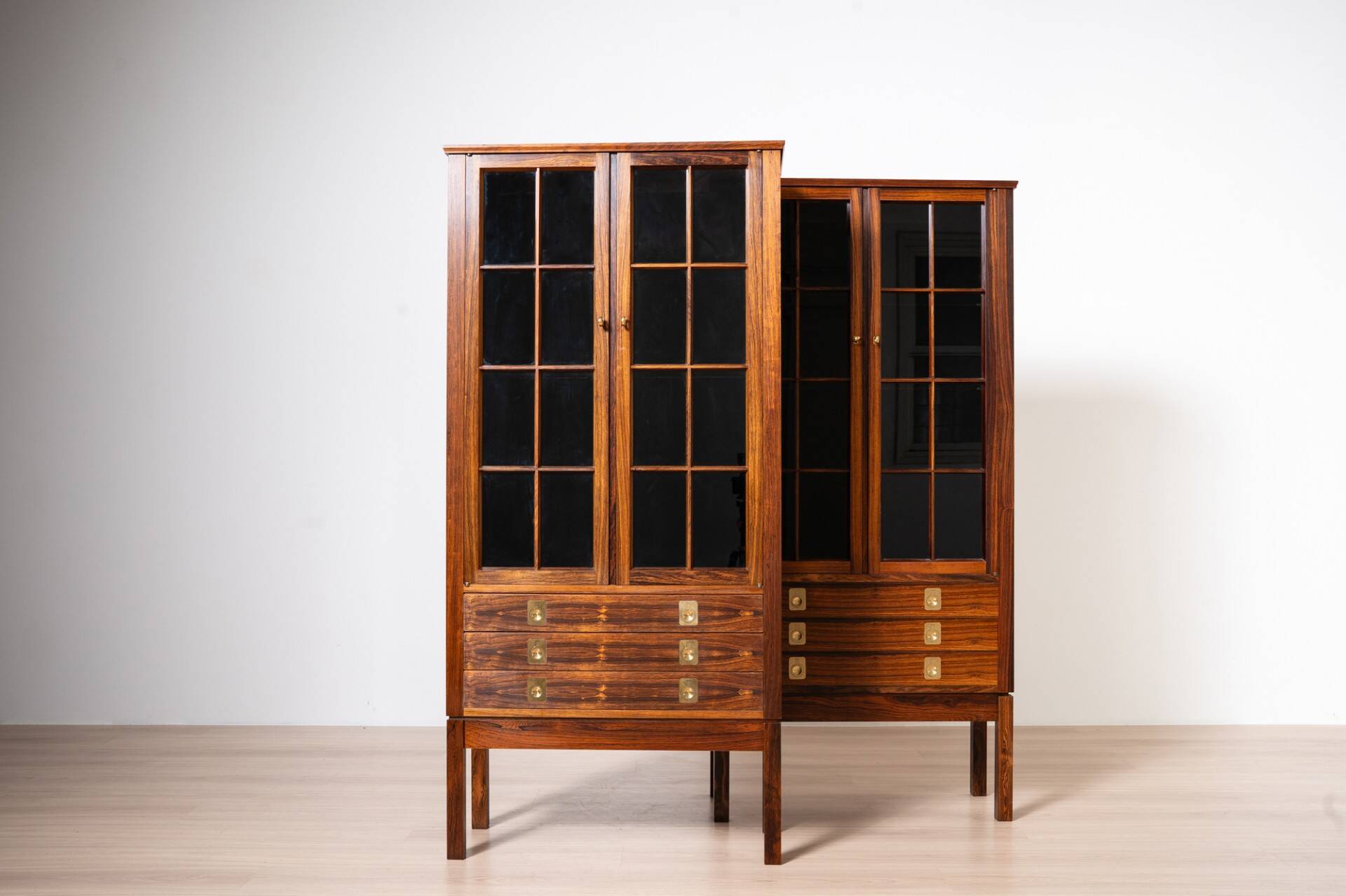 Pair of Vintage Display Cabinets by Bruksbo, Norway, 1960s