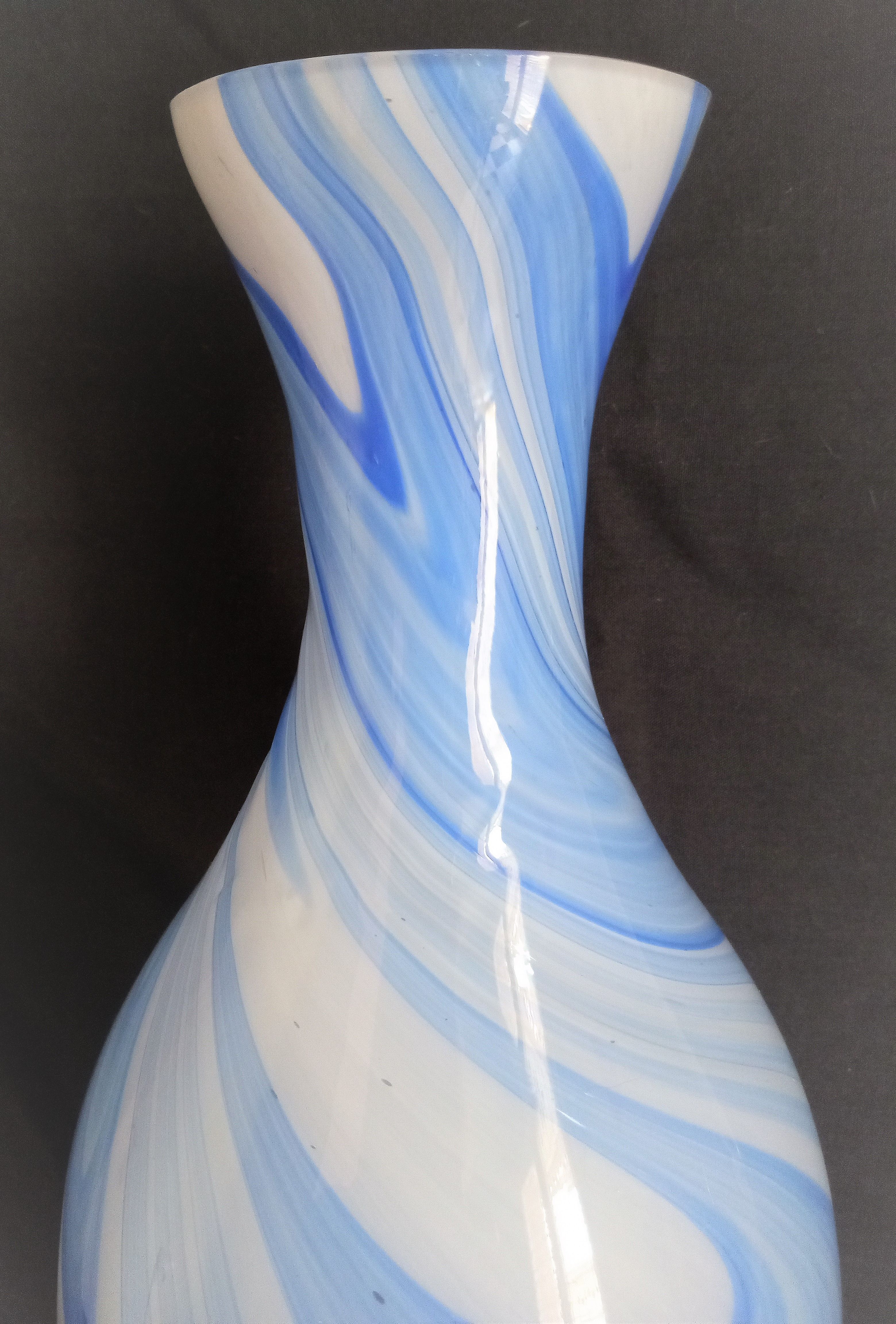 Large Murano glass soliflore vase, H - 38 cm.