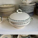 Sarreguemines ironware soup tureen, "Nobilis" service