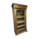 Walnut glass cabinet