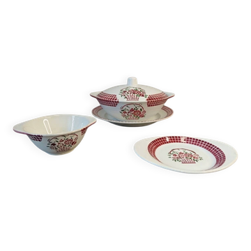 Service partiel Art Déco, Faïencerie de Badonviller, 1920-1940