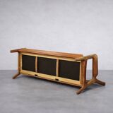 Vintage Mid-Century Danish Modern 3-Seater Brown Leather Sofa by Georg Thams