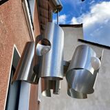 Space age aluminum pendant chandelier