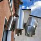 Space age aluminum pendant chandelier