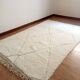 Berber rug - Beni Ouarain style - diamond pattern - handwoven wool - 252 x 162 cm