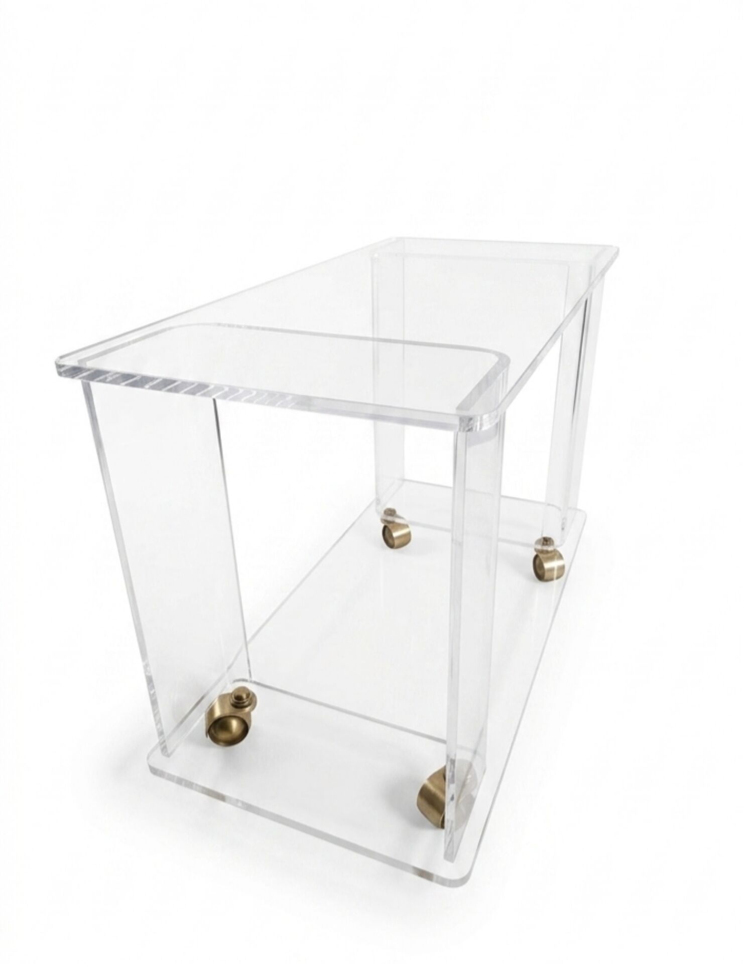 Iconic dessert in transparent Lucite – Attributed to David Lange