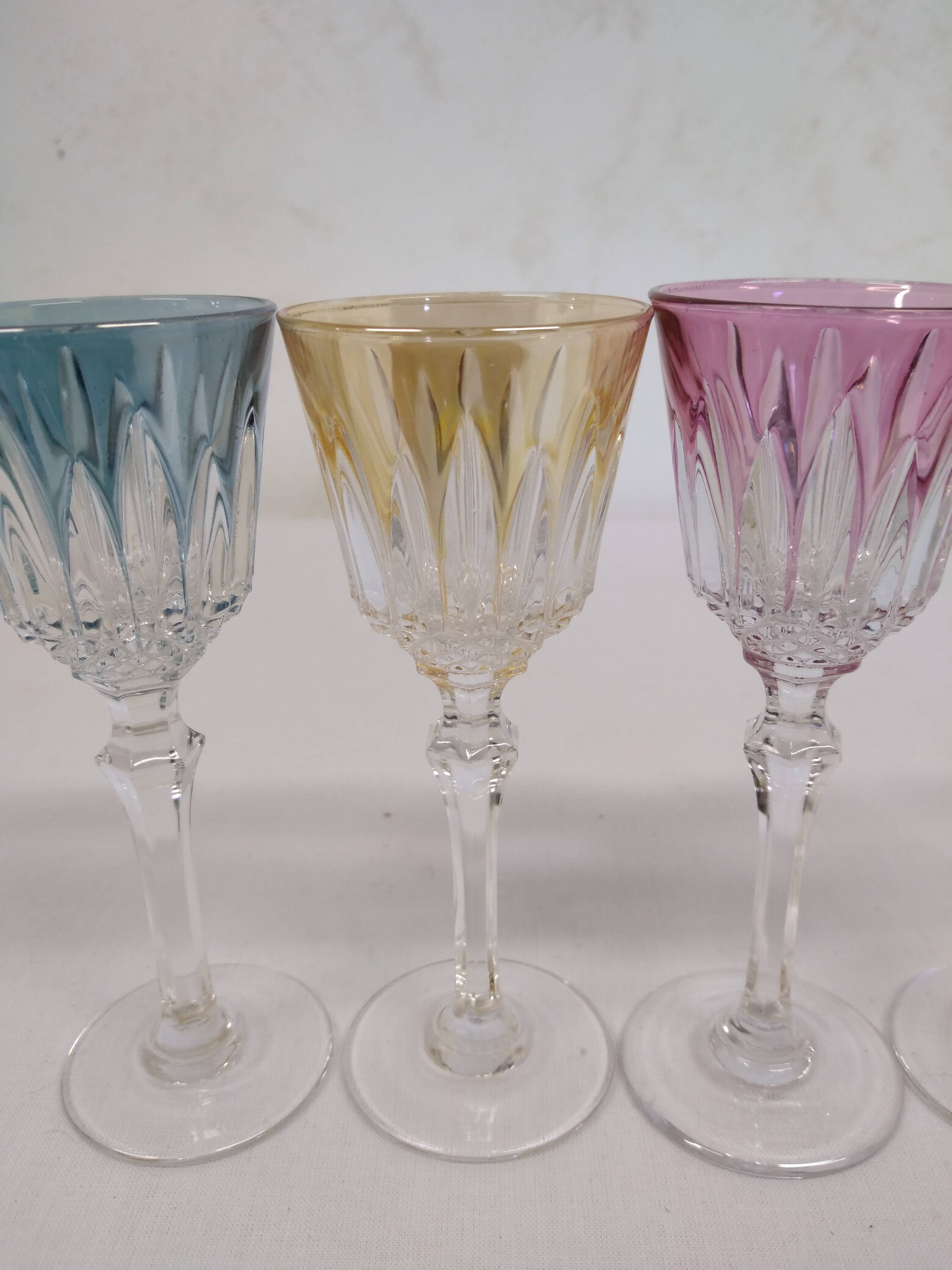 Colorful shot glasses
