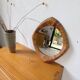 Woven wicker mirror French Riviera 1960