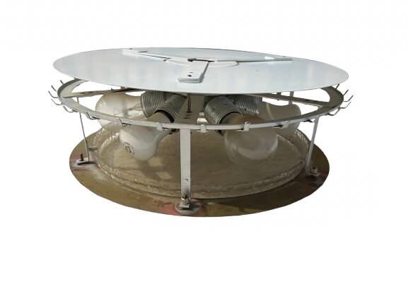 Metal and glass ceiling light