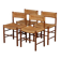 Set of 4 chairs model Dordogne, edition Sentou, 1950.