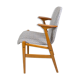 Scandinavian chair with armrests