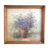 Vase aux bleuets, aquarelle, Blanche Salanson