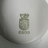 Compotier Terre de Fer in earthenware of Saint Amand