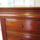 Cherrywood chest of drawers with ogee – 4 drawers – 80s – Louis Philippe style