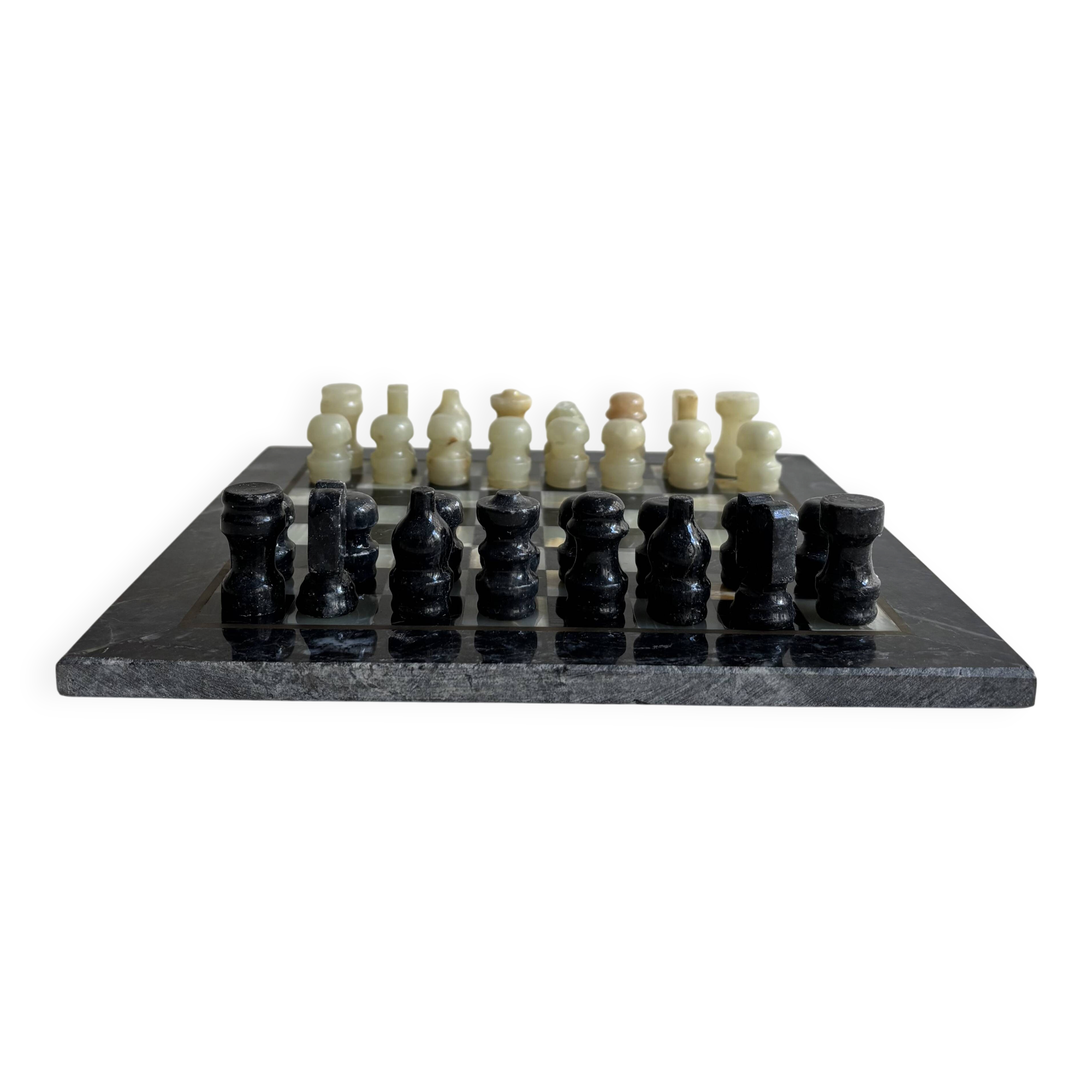Vintage marble chess set