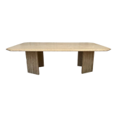 Travertine coffee table, Italy, 1980s