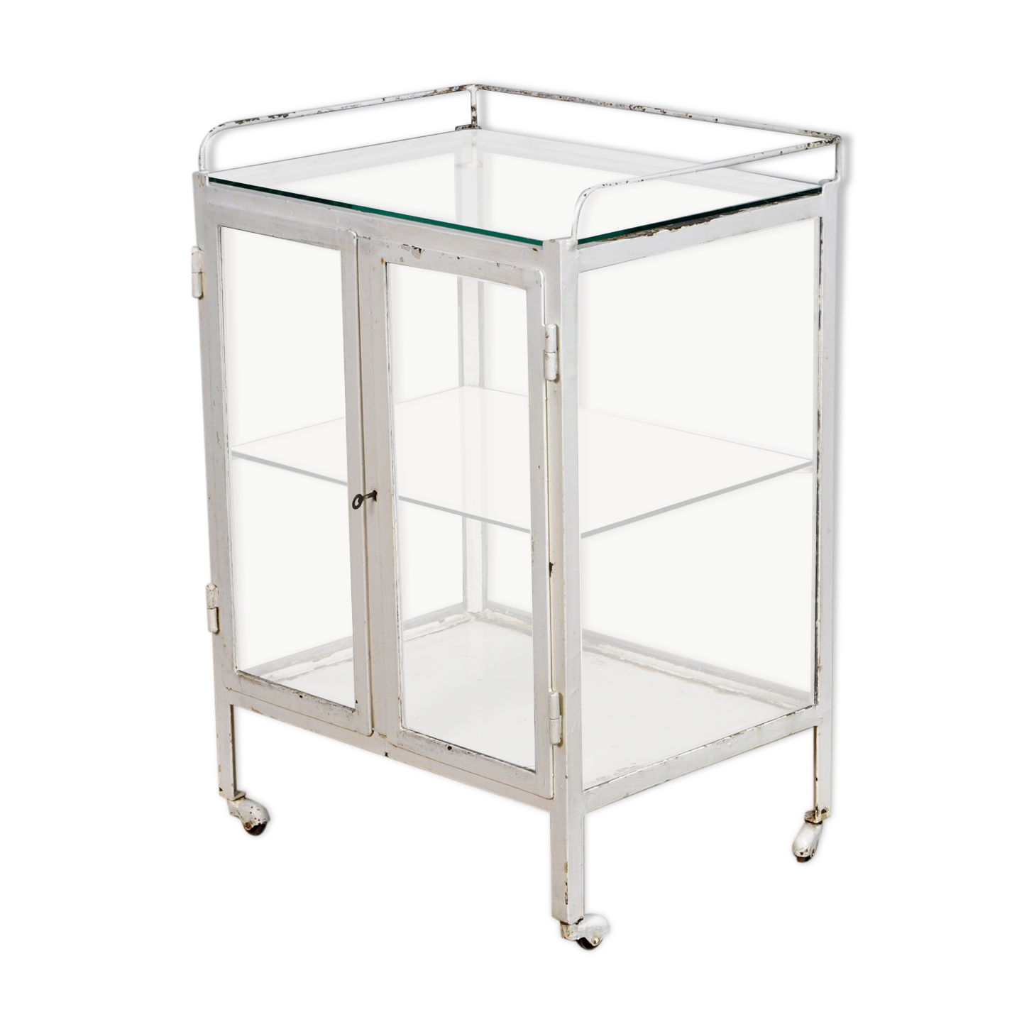 Vintage Iron Medical Trolley, 1930s