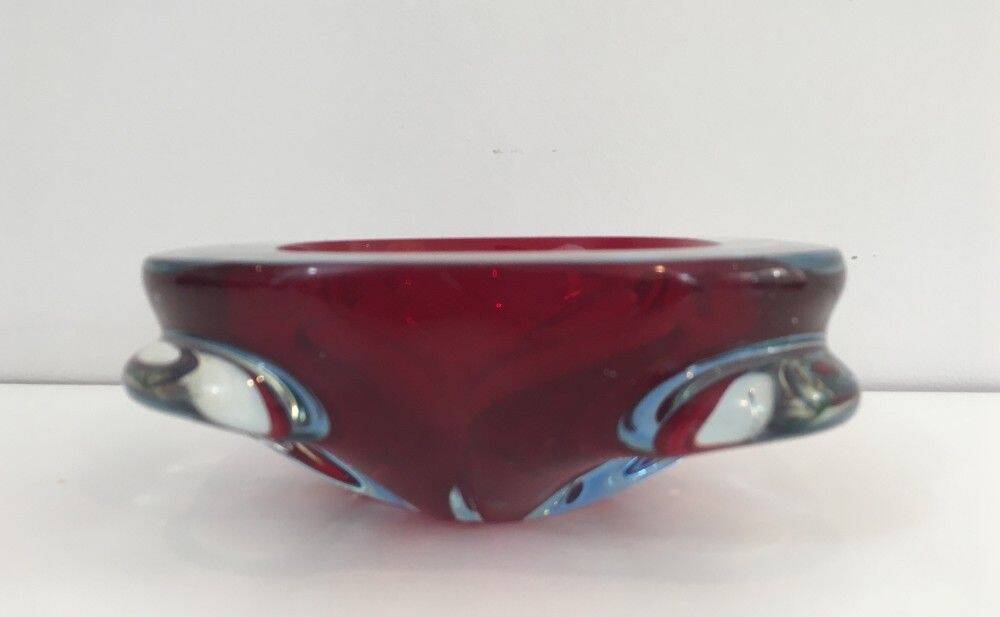 Two-tone crystal ashtray
