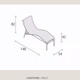 Lounge chair Alberto Meda 419 Mesh Long by Alias / 1993