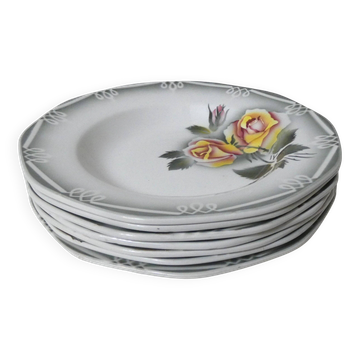 Digoin sarreguemines 7 assiettes creuses odile