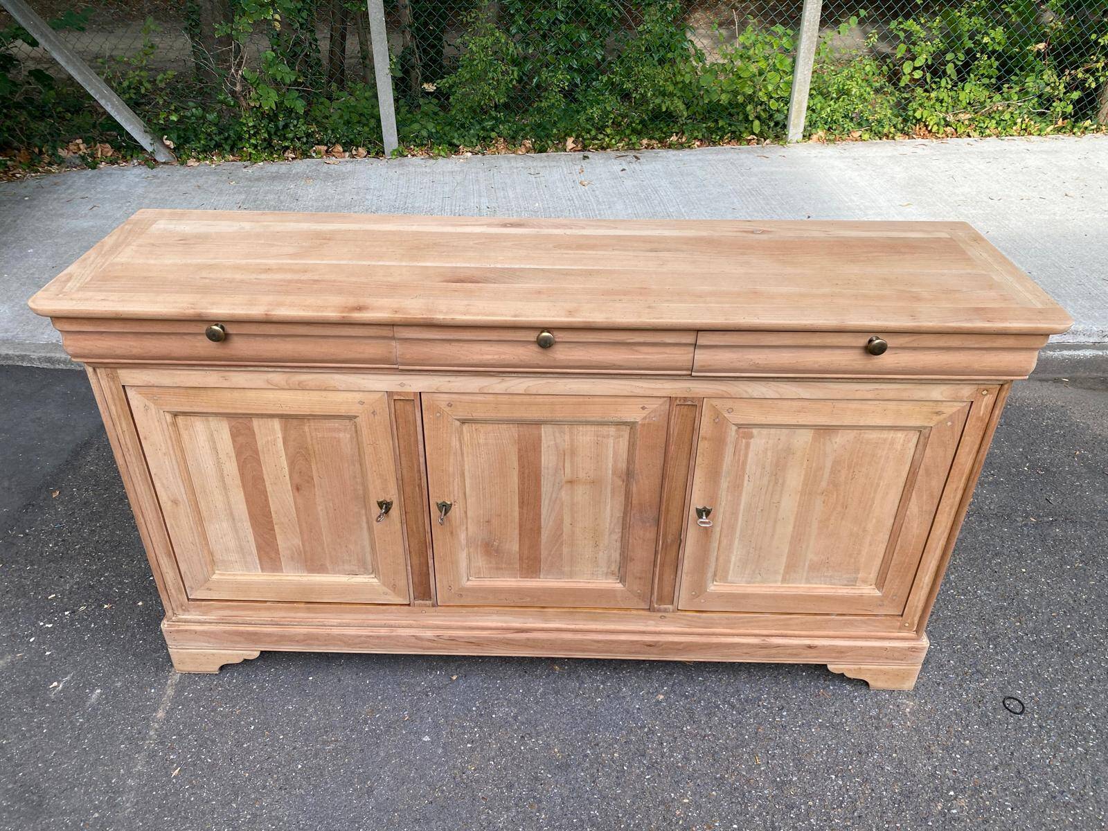 Louis Philippe stripped mahogany sideboard Vecchio Arredo Italy