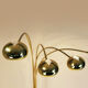 Large lamp arc 5 fires foot marble Reggiani. Italy, 70s