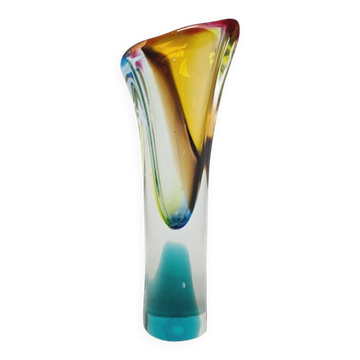 Vase by J. Hospodka for Chribska Glassworks, Czechoslovakia, 1960s
