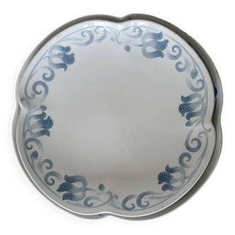 Serving dishes - Antique tableware set 82 pieces Sarreguemines earthenware Art Nouveau style