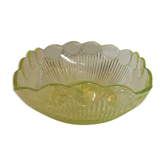 Square art deco salad bowl in Ouraline