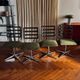 Set of 4 vintage swivel chairs in chrome steel – 1970s NAMCO