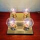 Tubular ceiling light in brass, Cosack Leuchten, 1970