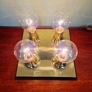 Tubular ceiling light in brass, Cosack Leuchten, 1970