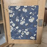 Vintage raw oak secretary