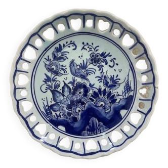 delft blue and white vintage holland hand painted plate